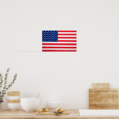 Flag Print der Vereinigten Staaten Poster (Küche)