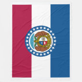 Flag Print Patriotc des Staates Missouri Fleecedecke (Vorderseite)