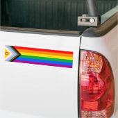 Flag "Progress Pride Inclusive" Autoaufkleber (Auf Lkw)