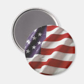 Flag Proud and Patriotic USA Magnet (Vorderseite/Rückseite)