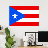 Flag Puerto Rico Poster (Heimbüro)