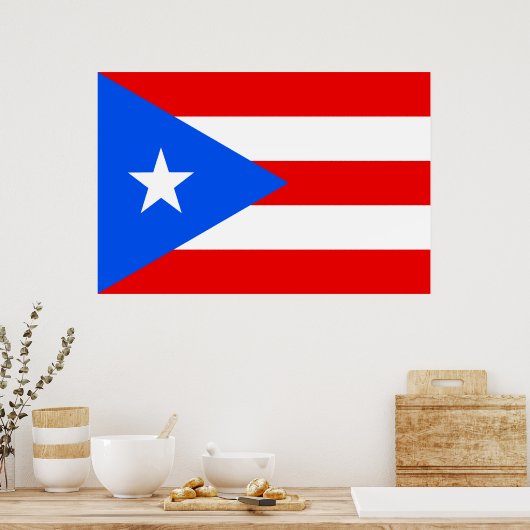 Flag Puerto Rico Poster (Küche)