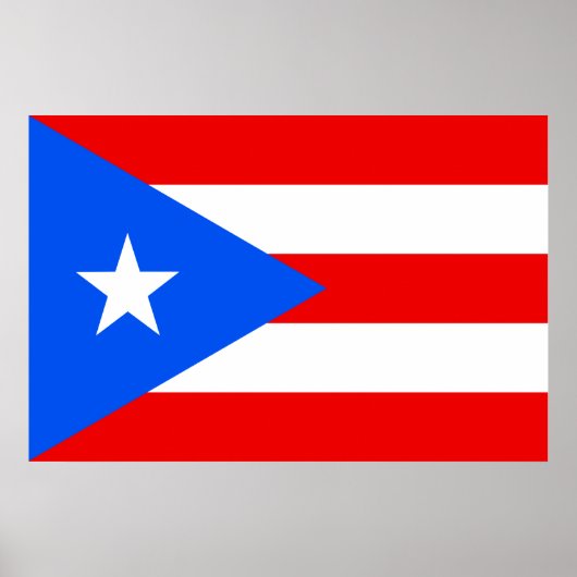 Flag Puerto Rico Poster (Vorne)