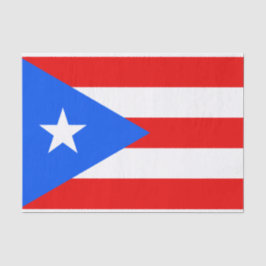 Flag Puerto Rico Tissue Seidenpapier