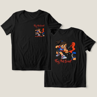 Flag Pull Monster Cartoon Tri-Blend Shirt