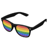 Flag Rainbow Color LGBTQ Partybrille (Schrägansicht)