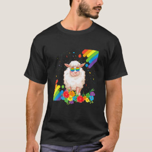 Flag Rainbow Lgbtq Lesb T-Shirt