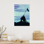 Flag Raising auf Iwo Jima Poster (Küche)