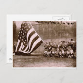 Flag Raising Zeremony 1914 Ebbets Field Postkarte (Vorne/Hinten)
