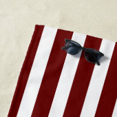 Flag Red White Strip Flag Strandtuch (Beispiel)