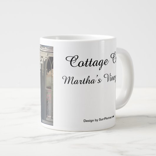 Flag Reflections - Martha's Vineyard Jumbo-Tasse (Vorderseite Rechts)