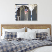 Flag Reflections - Martha's Vineyard Leinwanddruck (Insitu (Schlafzimmer))