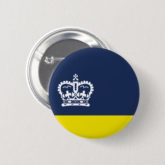 Flag Regina, Saskatchewan Button (Vorne & Hinten)