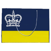 Flag Regina, Saskatchewan Große Geschenktasche Geschenktüte (Rückseite)