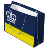 Flag Regina, Saskatchewan Große Geschenktasche Große Geschenktüte (Vorderseite Schrägansicht)
