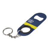 Flag Regina, Saskatchewan Schlüsselanhänger Flasch Mini Flaschenöffner (Vorderseite Schrägansicht)