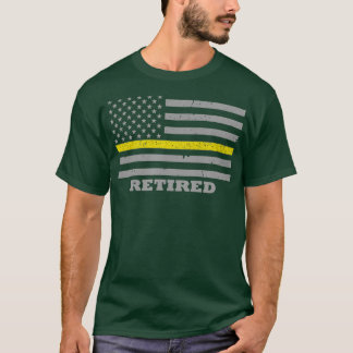 Flag "Remüde" 911 "Thin Gold Line Dispatcher" T-Shirt