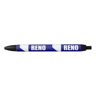 Flag Reno, Nevada Black Ink Pen Kugelschreiber