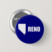 Flag Reno, Nevada Button (Vorne & Hinten)