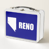 Flag Reno, Nevada Metal Lunch Box (Vorderseite)
