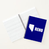 Flag Reno, Nevada Notebook Notizblock (Innenseite)