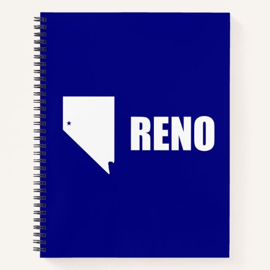 Flag Reno, Nevada Notebook Notizblock (Vorderseite)