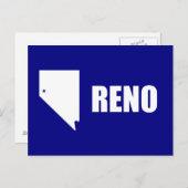 Flag Reno, Nevada Postcard Postkarte (Vorne/Hinten)