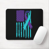 Flag Ribbon Suicide Bewusstsein psychische Gesundh Mousepad (Mit Mouse)