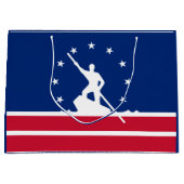 Flag Richmond, Virginia Große Geschenktasche Geschenktüte (Vorderseite)