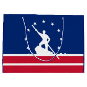 Flag Richmond, Virginia Große Geschenktasche Geschenktüte (Rückseite)