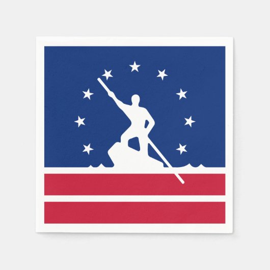 Flag Richmond, Virginia Paper Napkins Serviette (Vorderseite)