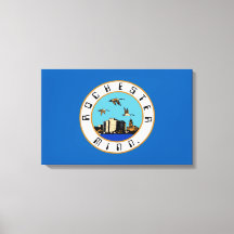 Flag Rochester (Minnesota) Canvas Print