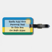 Flag Ruanda Easy ID Personal Gepäckanhänger (Rückseite horizontal)