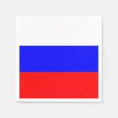 Flag Russland Papier Napkins Serviette (Vorderseite)