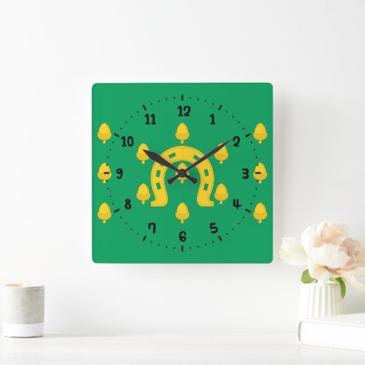 Flag Rutland Square Wall Clock Quadratische Wanduhr (Zuhause)