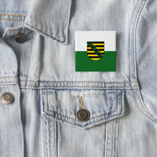 Flag Sachsen Button (Beispiel)