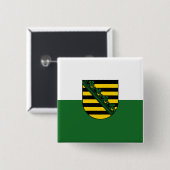 Flag Sachsen Button (Vorne & Hinten)