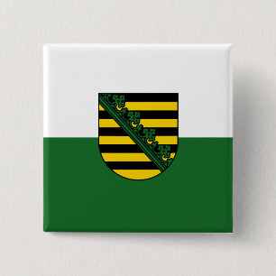 Flag Sachsen Button