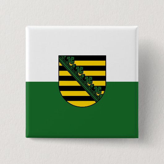Flag Sachsen Button (Vorderseite)