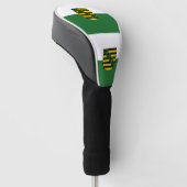Flag Sachsen Golf Head Cover Headcover (angewinkelt)