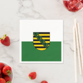 Flag Sachsen Paper Napkins Serviette (Beispiel)