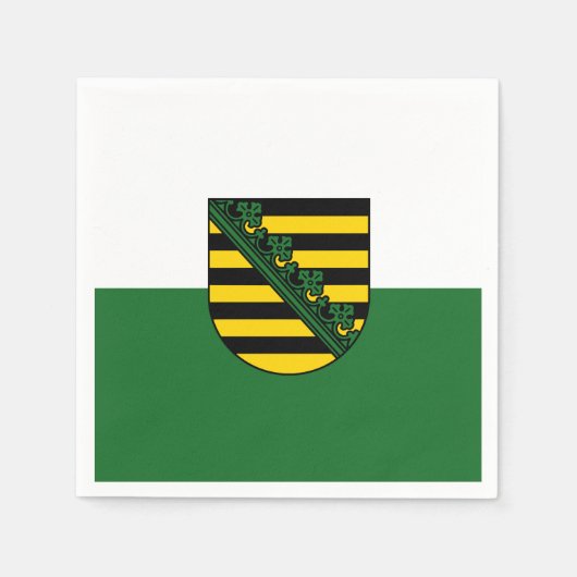 Flag Sachsen Paper Napkins Serviette (Vorderseite)