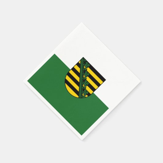 Flag Sachsen Paper Napkins Serviette (Ecke)