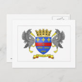 Flag Saint Barthelemy Postkarte (Vorne/Hinten)