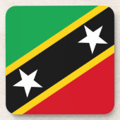 Flag Saint Kitts & Nevis Getränkeuntersetzer (Vorderseite)