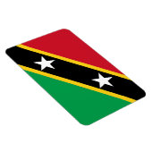 Flag Saint Kitts & Nevis Magnet (Rechte Seite)