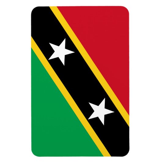 Flag Saint Kitts & Nevis Magnet (Vertikal)
