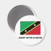 Flag Saint Kitts & Nevis Magnet (Vorderseite/Rückseite)
