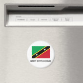 Flag Saint Kitts & Nevis Magnet (In Situ (Geschirrspüler))