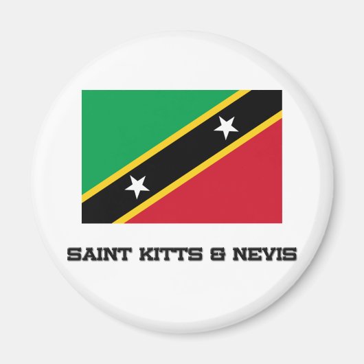 Flag Saint Kitts & Nevis Magnet (Vorne)